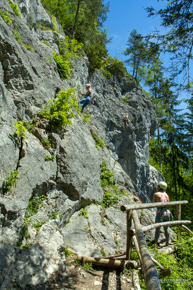 Von der Halle an den Fels Teil III mit Monivation im Klettergarten Morsbach