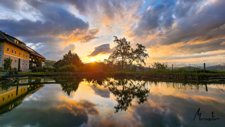 Biohof Brückler zum Sonnenaufgang