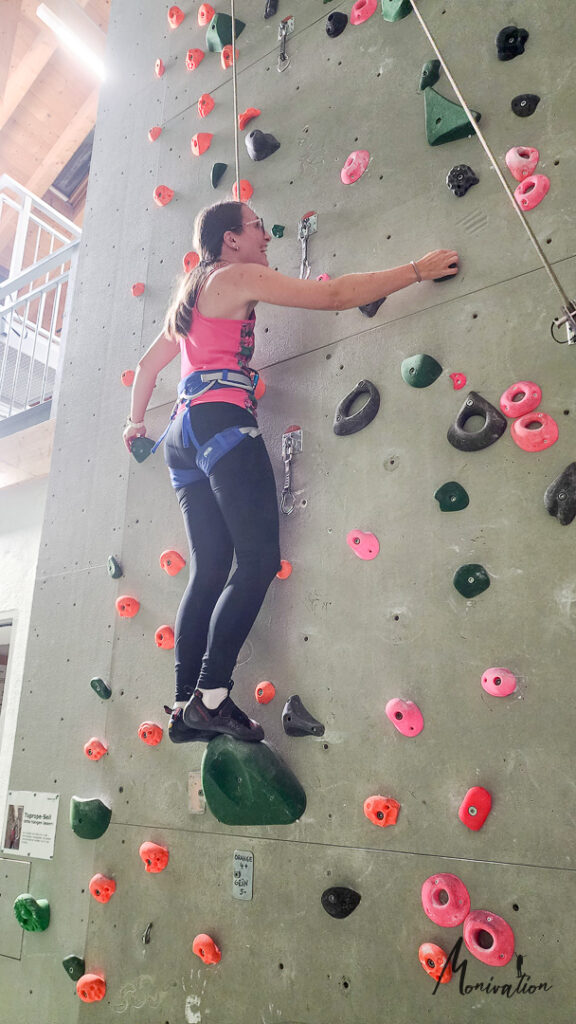 Topropekurs mit Monivation in der Kletterhalle Kufstein